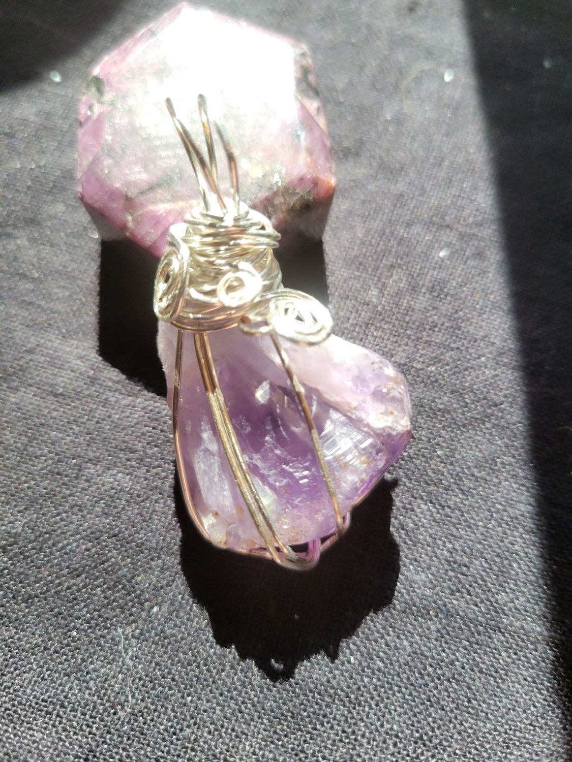 Pendant Amethyst Chunk- Created by Judy was$65