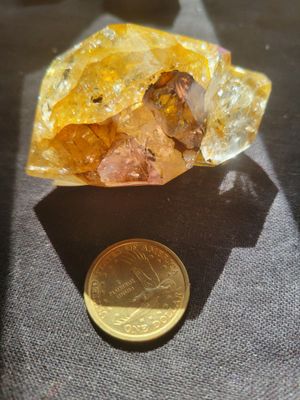 Crystal Herkimer Quartz Golden Healer 116gms WAS$ 150)