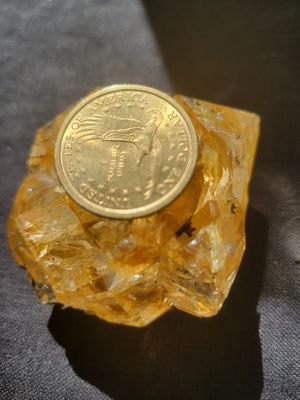 Crystal Herkimer Quartz Golden Healer Double Point 157gms