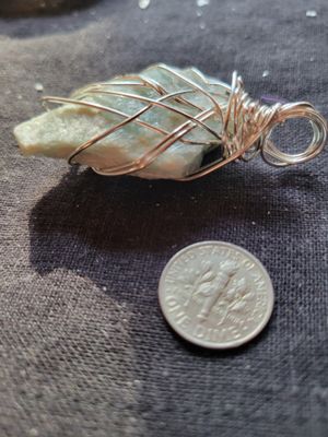 Pendant Aquamarine- Rough - Created by JudyWAS$55