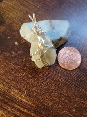 Pendant Aquamarine- Rough - Created by Judy