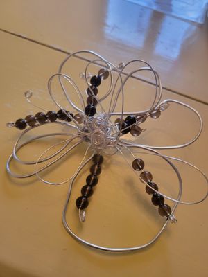 Wall Hanging-"Angel of Hope" -Smoky Quartz