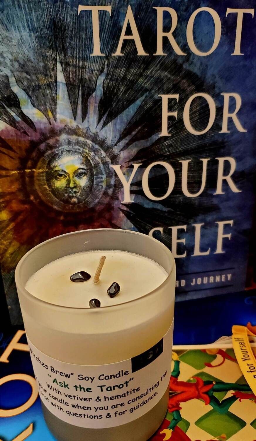 Judy's Soy Candle -Ask The Tarot- Witches Brew Line(RETIRING) Sale Was $28.00