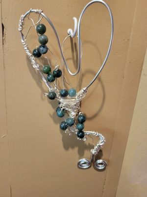 Wall Hanging-Judy's Heart of Compassion-Green Jasper WAS$48