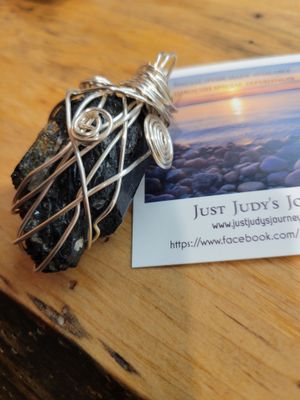 Pendant Black Tourmaline (Africa)  - Created by Judy Was $75.