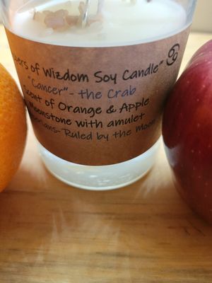 Judy's Soy Candle -Zodiac Cancer - Apple &amp; Orange Scented