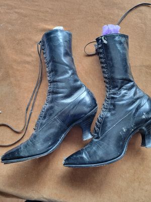 Antique Collectible Witch Boots -Exactly as shown-Black Were $300+