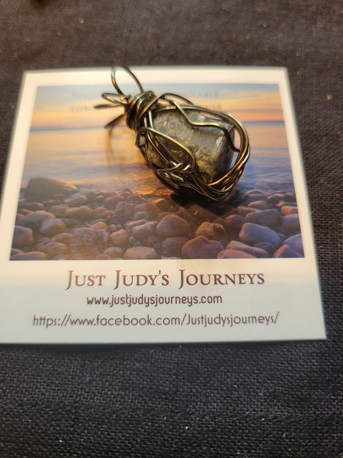 Pendant Rough Corderite (sapphire corundum)  - Created by Judy