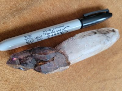 Crystal Zimbabwe Amethyst Wand-Spectacular ! WAS$200