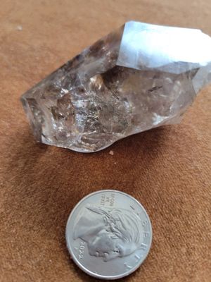 Crystal Smoky Herkimer Quartz Point 114Gms WAS$195.