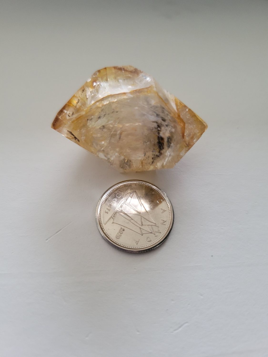 Crystal Herkimer Golden Healer Quartz Double PointWAS$45