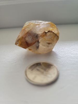 Crystal Herkimer Golden Healer Quartz Double PointWAS$45