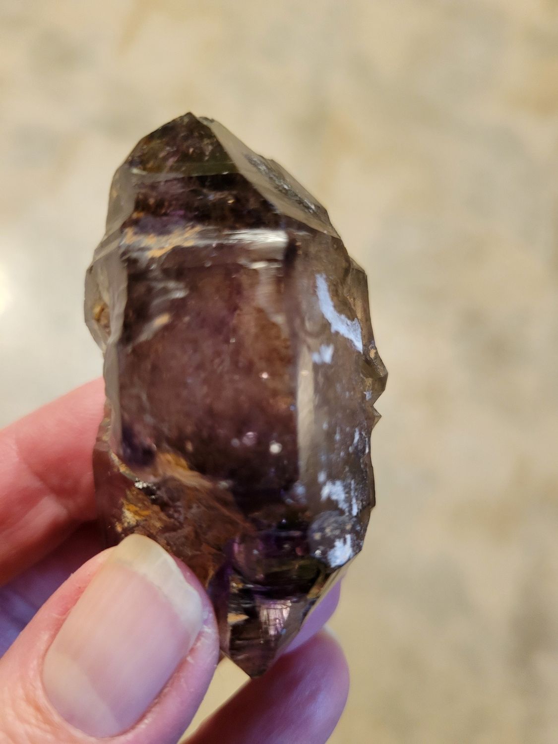 Crystal Zimbabwe Amethyst Thick Wand 87gmsWAS$145!!