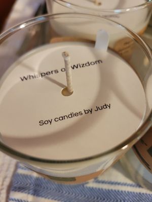 Judy's Soy Candle -Calling All Angels (Frank &amp; Myrrh) no crystals