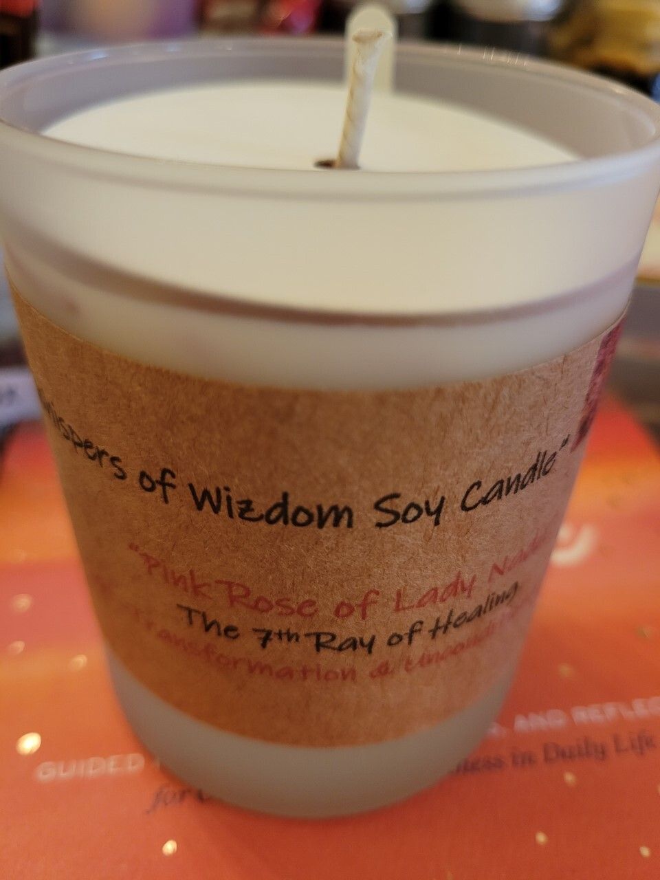 Judy's Soy Candle -Pink Rose of Lady Nada- Neroli &amp; Jasmine (RETIRING) was$25.00