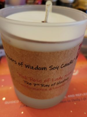 Judy's Soy Candle -Pink Rose of Lady Nada- Neroli &amp; Jasmine (RETIRING) was$25.00