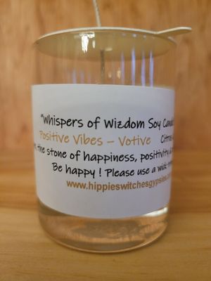 Judy's Soy Candle -VOTIVE SIZE Positive Vibes