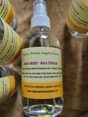 Judy's Moon Water- Aura Cleanse- 4oz glass bottle