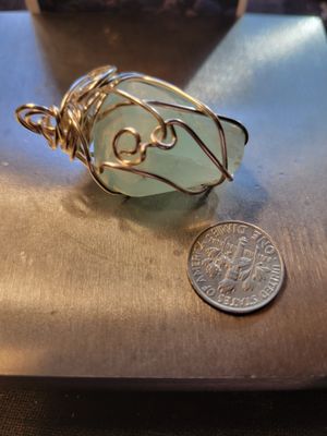 Pendant Green Pistachio Calcite- Created by JudyWAS$65