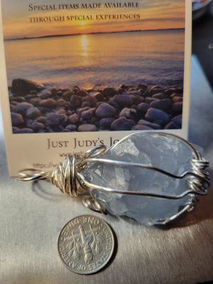 Pendant Blue Celestite - Created by Judy WAS$75.