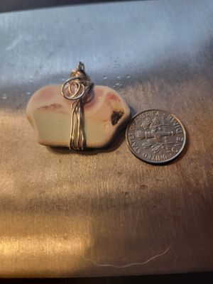 Pendant Ocean Pottery (Newfoundland)  - Created by Judy (Reversible)WAS$40
