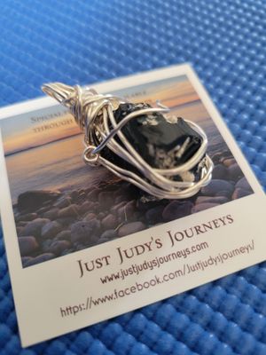 Pendant Black Tourmaline (Africa)  - Created by Judy