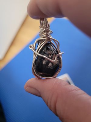 Pendant Black Tourmaline (Africa)  - Created by Judy