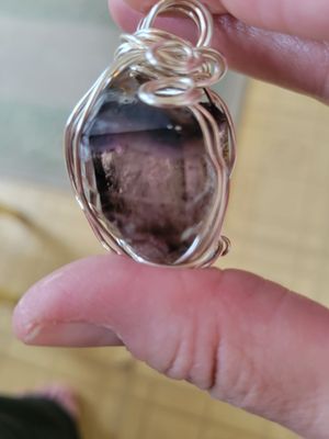 Pendant Zimbabwe Amethyst - Created by JudyWAS$125