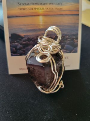 Pendant Zimbabwe Amethyst - Created by JudyWAS$125