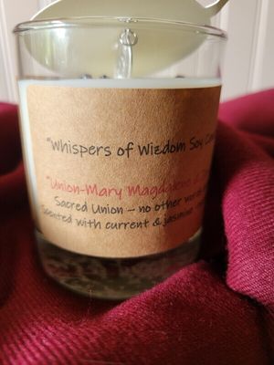 Judy's Soy Candle -Union/ Mary Magdalene &amp; Jesus/Yeshua