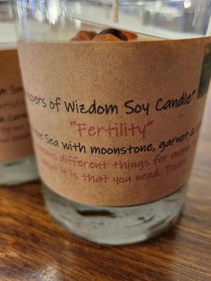 Judy's Soy Candle -Fertility-Scent of the Sea RETIRING WAS $25.00