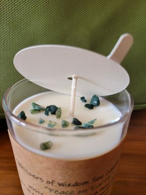 Judy's Soy Candle -Peace on Earth-White sage/lavender