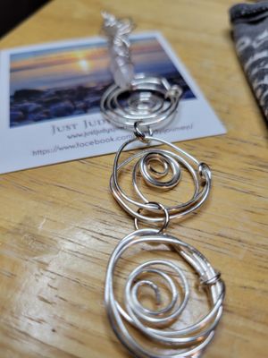Judy's Hand-Designed Pendants- Not So Perfectly-Perfect with Rose Quartz Beads Long. was$75