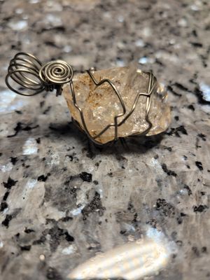 Pendant Herkimer Crystal(Inclusions) - Created by JanelleWAS$95