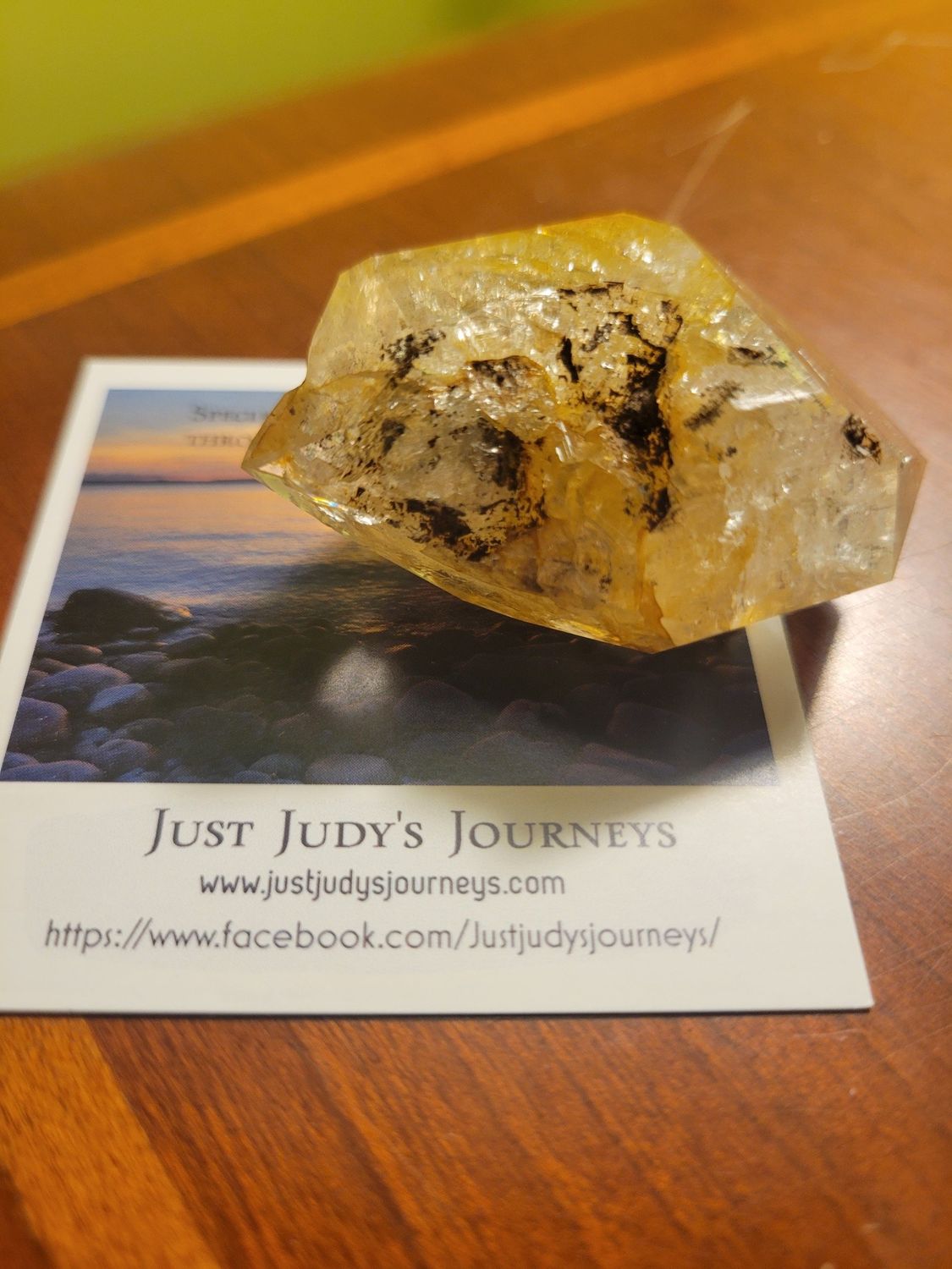 Crystal Herkimer Golden Healer Point 48gms WAS$55