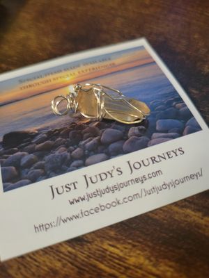 Pendant Tangerine Quartz Point- Created by JudyWAS$28