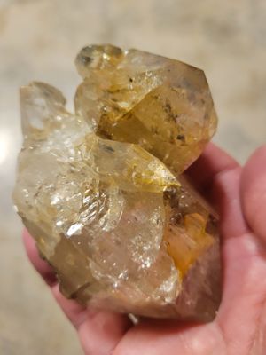 Crystal Herkimer Quartz Golden Healer /Multiple points 288gmsWAS$295.