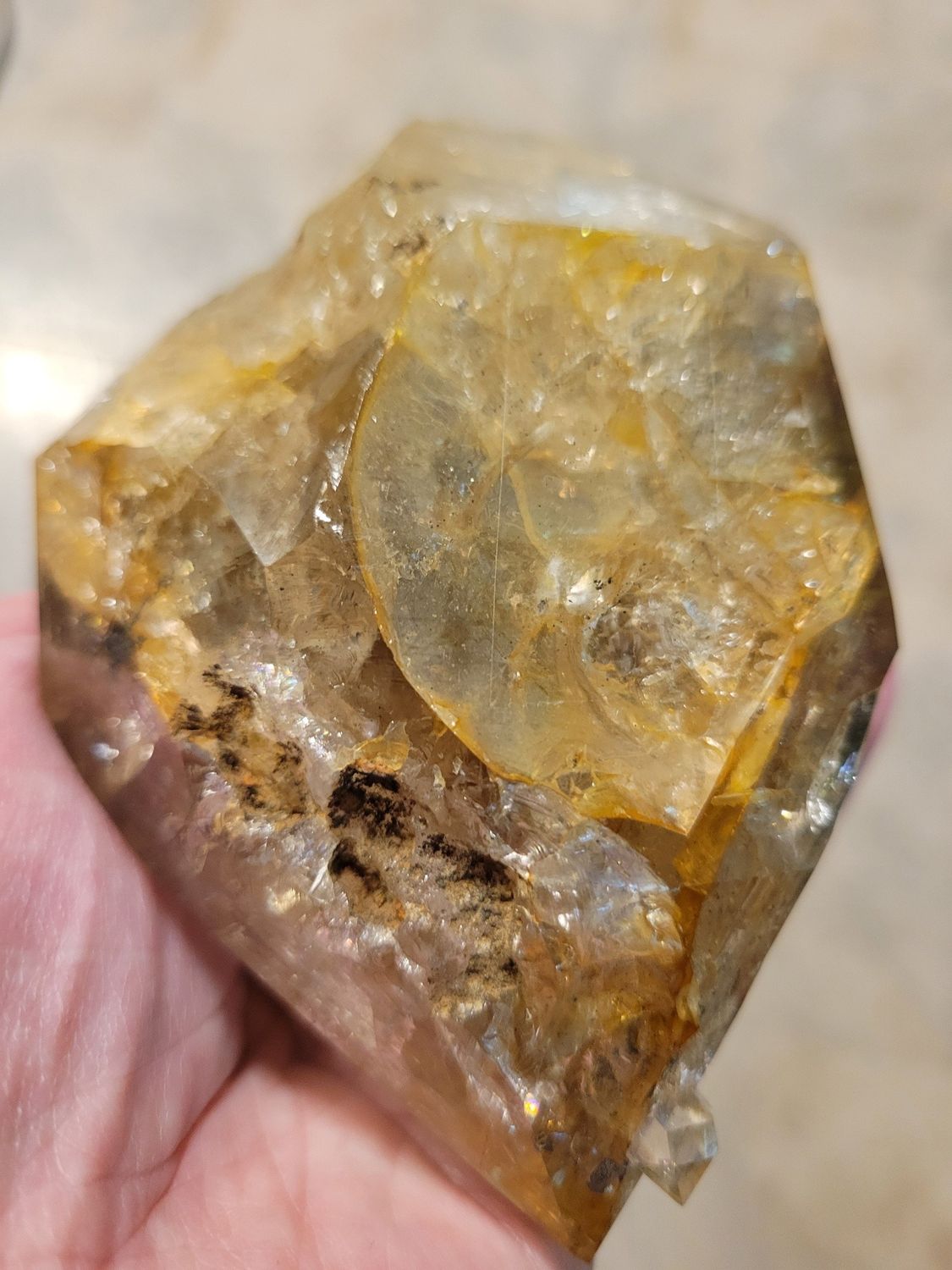 Crystal Herkimer Quartz Golden Healer 649gms (1 lb 4ozs!)WAS$645.00