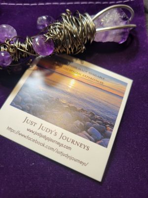 Judy's Hand-Designed Wand - Amethyst/ HematiteWAS$65