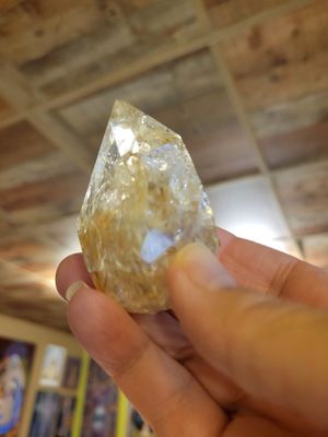 Crystal Herkimer Golden Healer Point 3.5 ozs WAS 115.