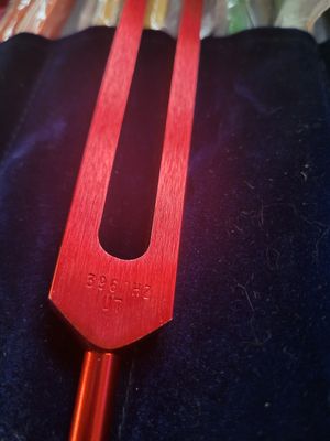 Sacred Geometry/Solfeggio Energy Tuner Set- 6 Forks with Roll Pouch