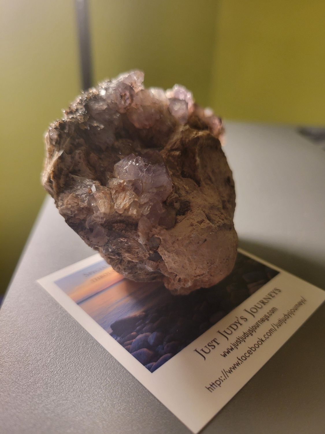 Crystal Amethyst (Self mined) Chunk 7.4 ozs WAS$20