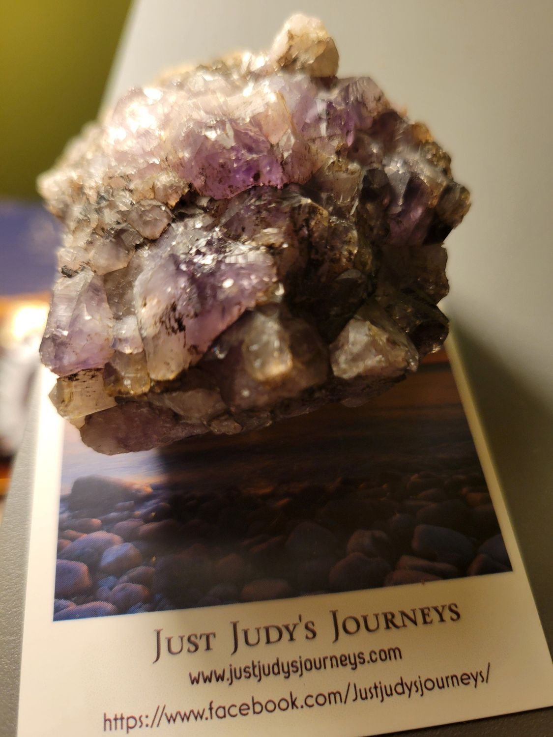 Crystal Amethyst (Self mined) Chunk 6ozs WAS$20