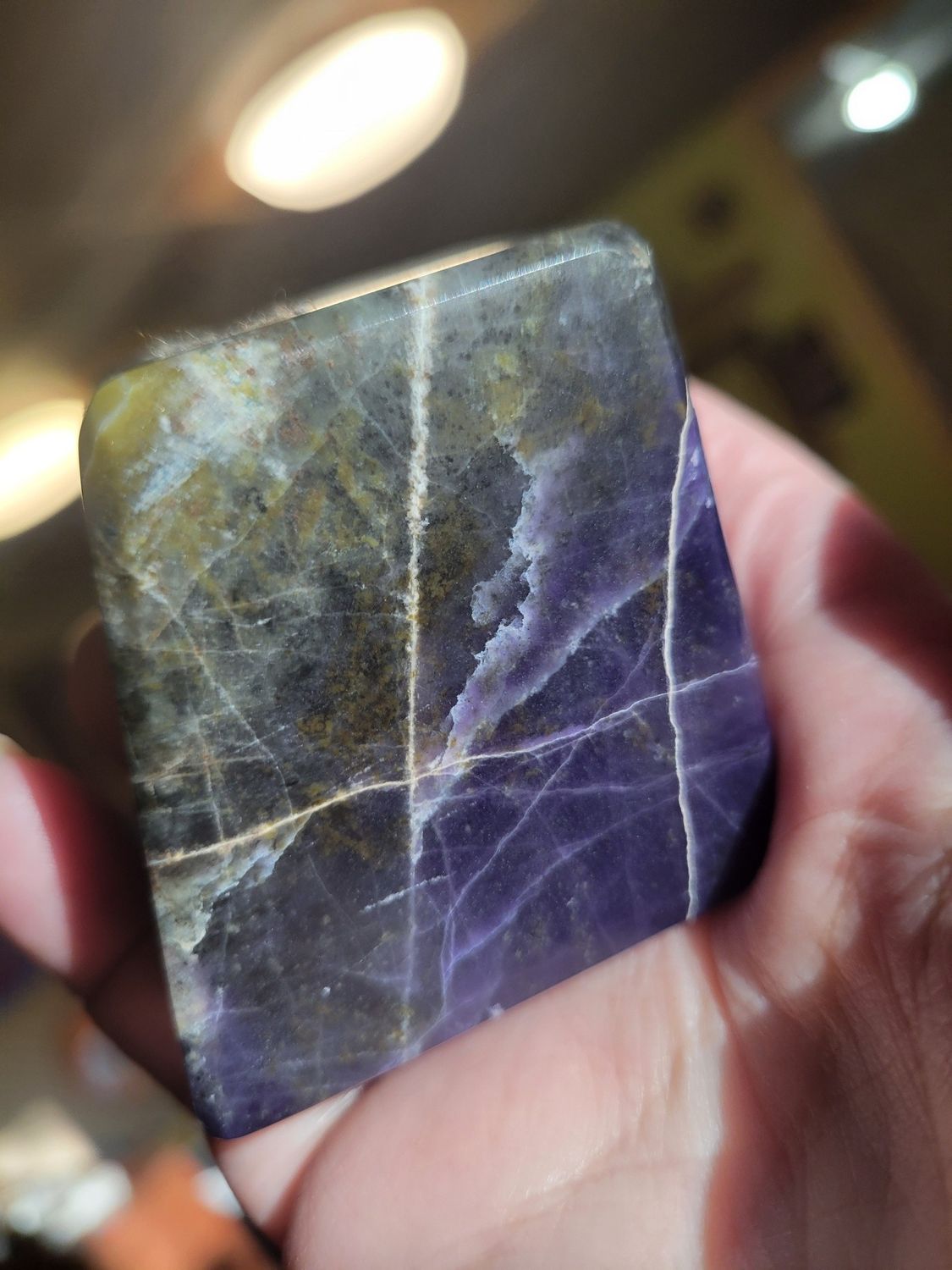 Crystal Opalized Fluorite Stunning 12 oz Cube
