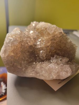 Crystal Quartz Geode 13 ozs. WAS$150.!!