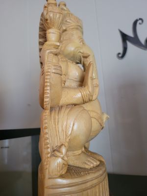 Statue Ganesh Wooden (India) 13Inches High.WAS$300 + SPEC Sat 7/11 &amp; Sun 7/12