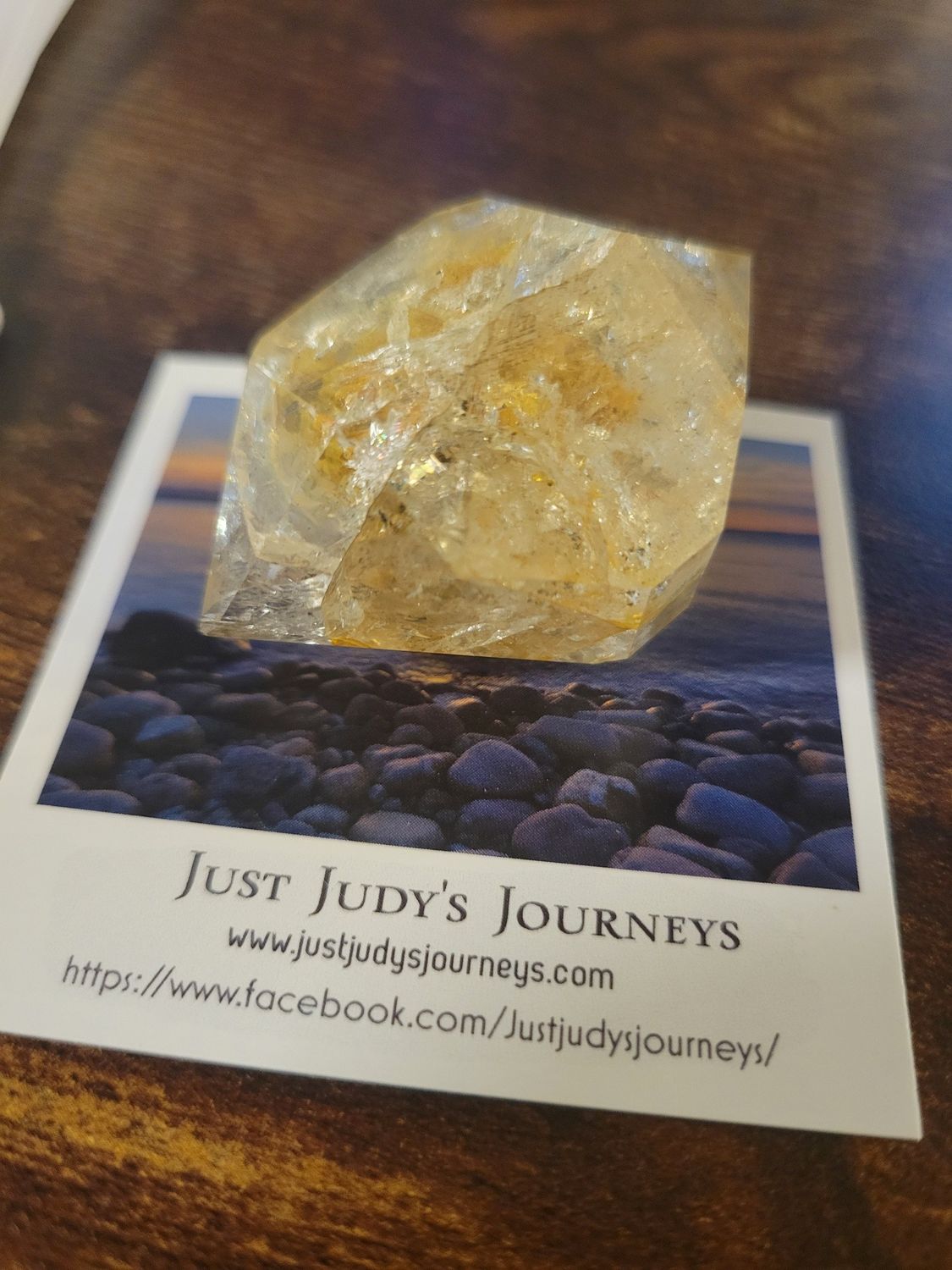 Crystal Herkimer Golden Healer Double Point 49gmsWAS$55