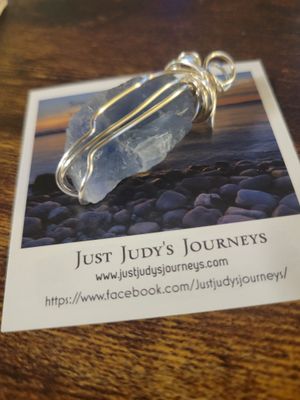 Pendant Blue Fluorite Rough - Created by Judy WAS$60