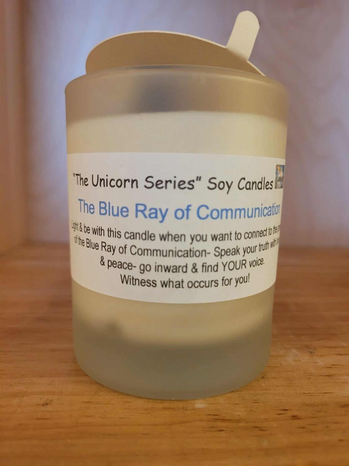 Judy's Soy Candle -Unicorn Series-Blue Ray of Communication  WAS$25.