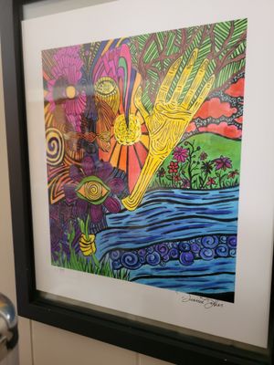 Wall Hanging-"Artwork" Reiki Infused - 12x16 Framed (Pick up only)(WAS$65